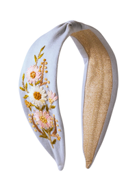 Powder Embellished Velvet Headband