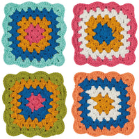 Loop de Loop Crochet Coasters - Set of 4