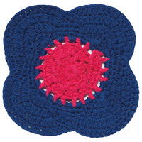 Poppy Crochet Coasters - Set of 4