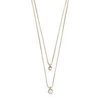 Lucia Double Crystal Necklace