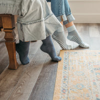 Pokoloko - Striped-Solid Pima Socks (Pack of 2)