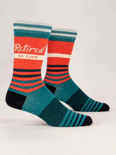 Retired as Fuck Mens Socks