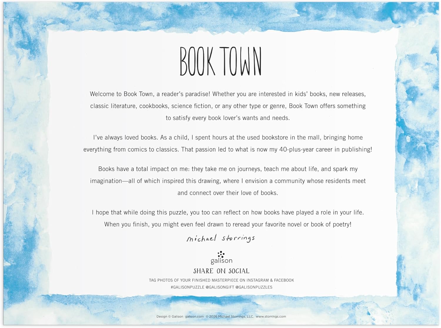 Michael Storrings Book Townscape 1000 Piece Puzzle