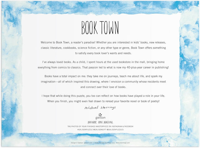 Michael Storrings Book Townscape 1000 Piece Puzzle