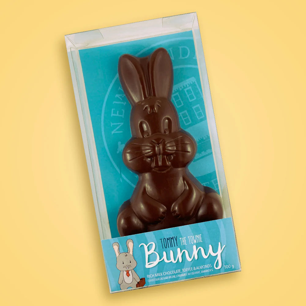 Chocolate Bunny, Milk Chocolate with Toffee Bits and Salted Almond