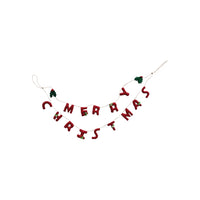 Handmade Wool Felt "Merry Christmas" Garland