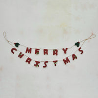 Handmade Wool Felt "Merry Christmas" Garland
