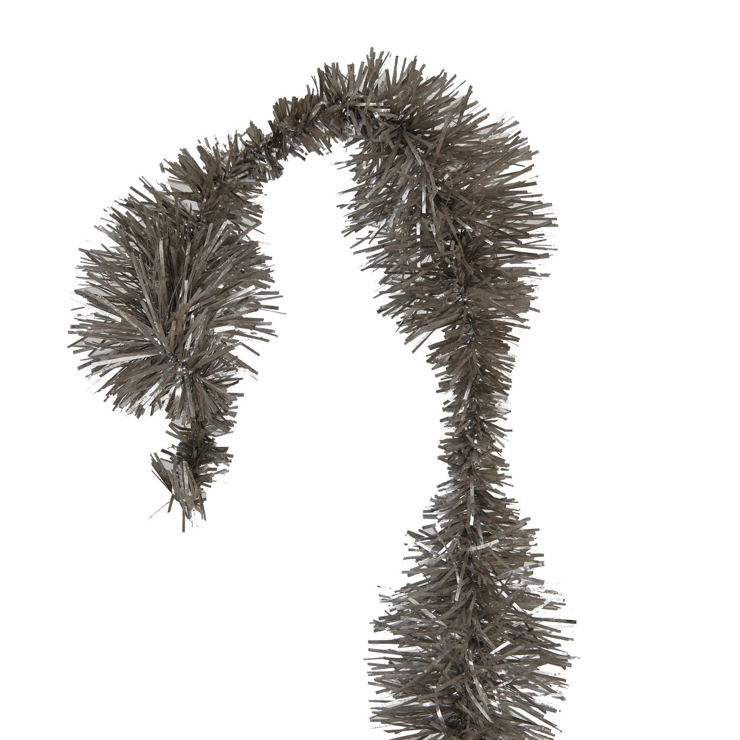 Antique Silver Finish Tinsel Garland