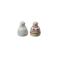 Hat Shaped Salt & Pepper Shakers - Set of 2