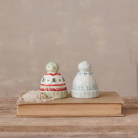 Hat Shaped Salt & Pepper Shakers - Set of 2