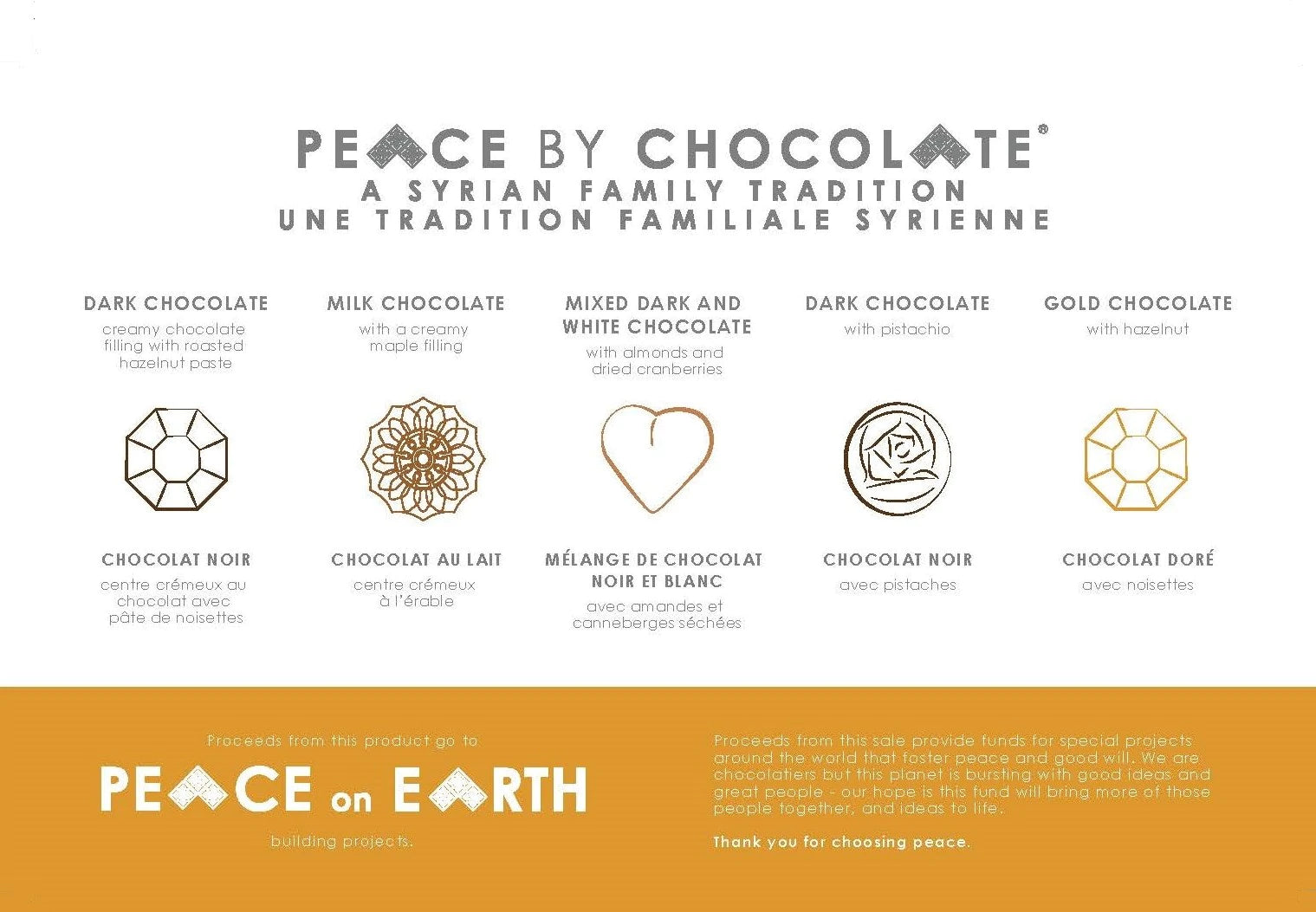 Peace By Chocolate - 15 Piece Assorted Box