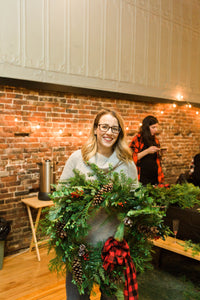 Holiday Living Wreath Workshop with Trinity's Florals