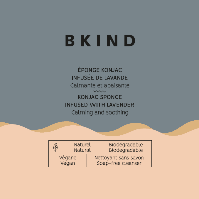 BKIND - Label for bulk products: Label Konjac - Lavender