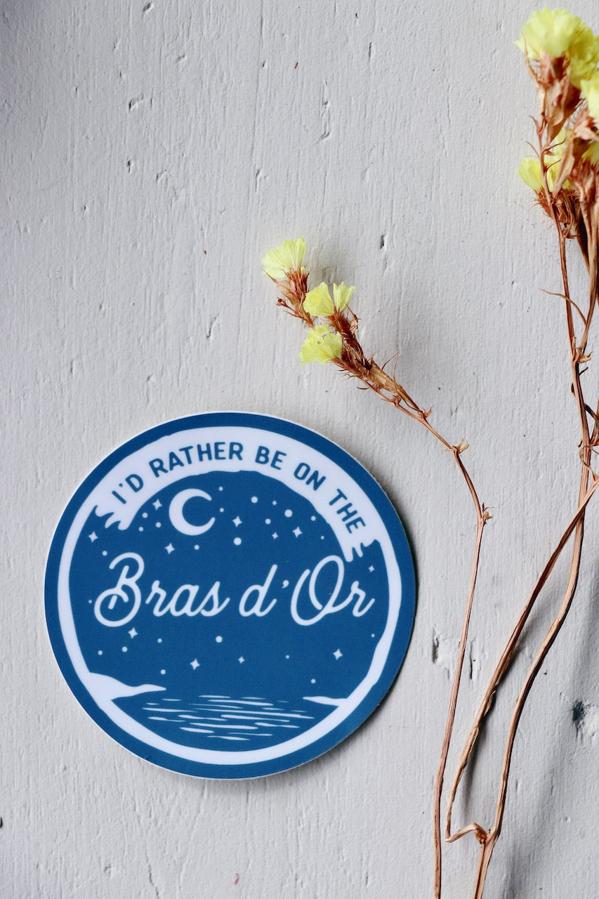 I'd Rather Be On The Bras d'Or Sticker