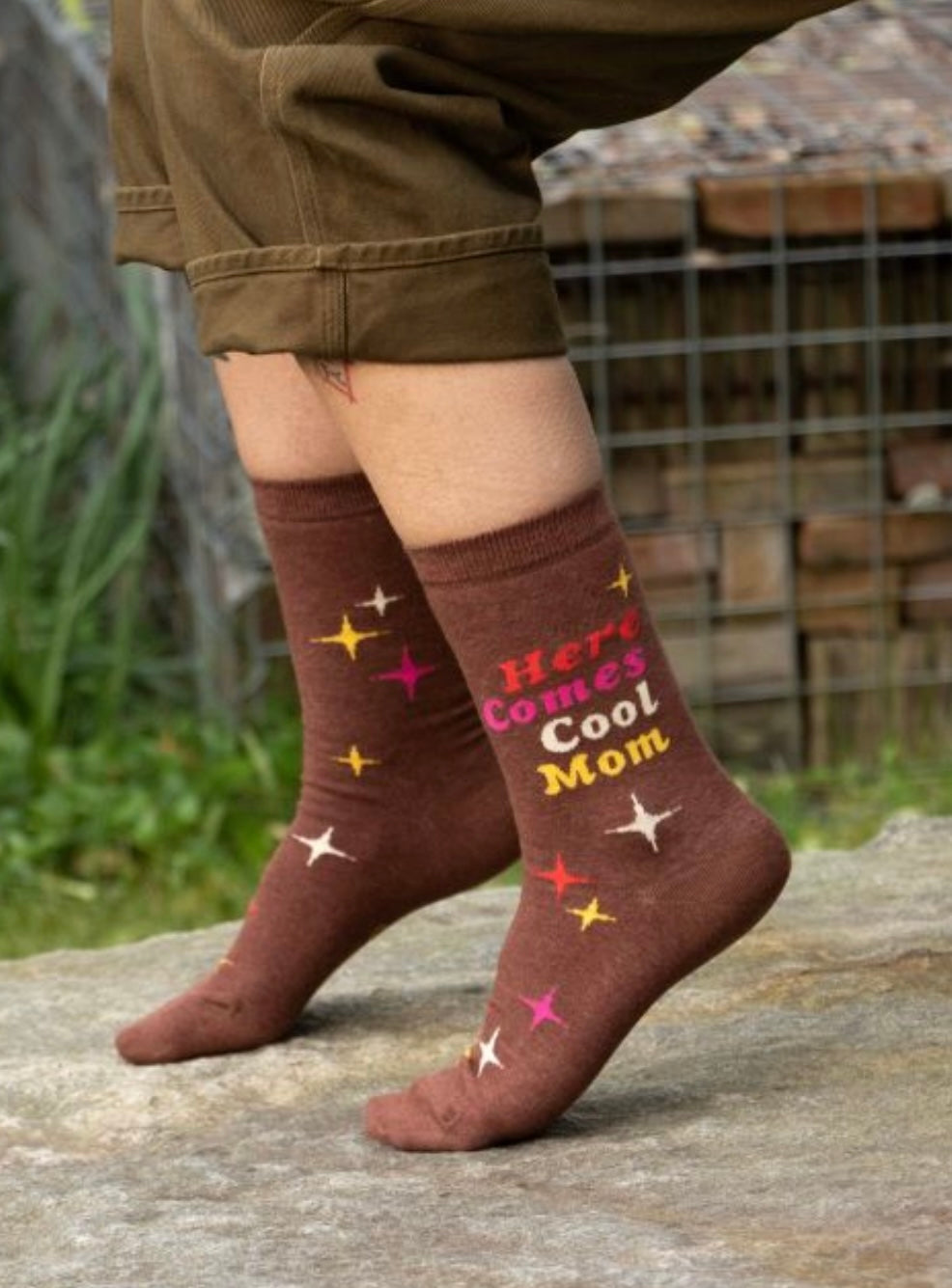 Women's Here Comes Cool Mom Crew Socks