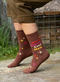 Women's Here Comes Cool Mom Crew Socks