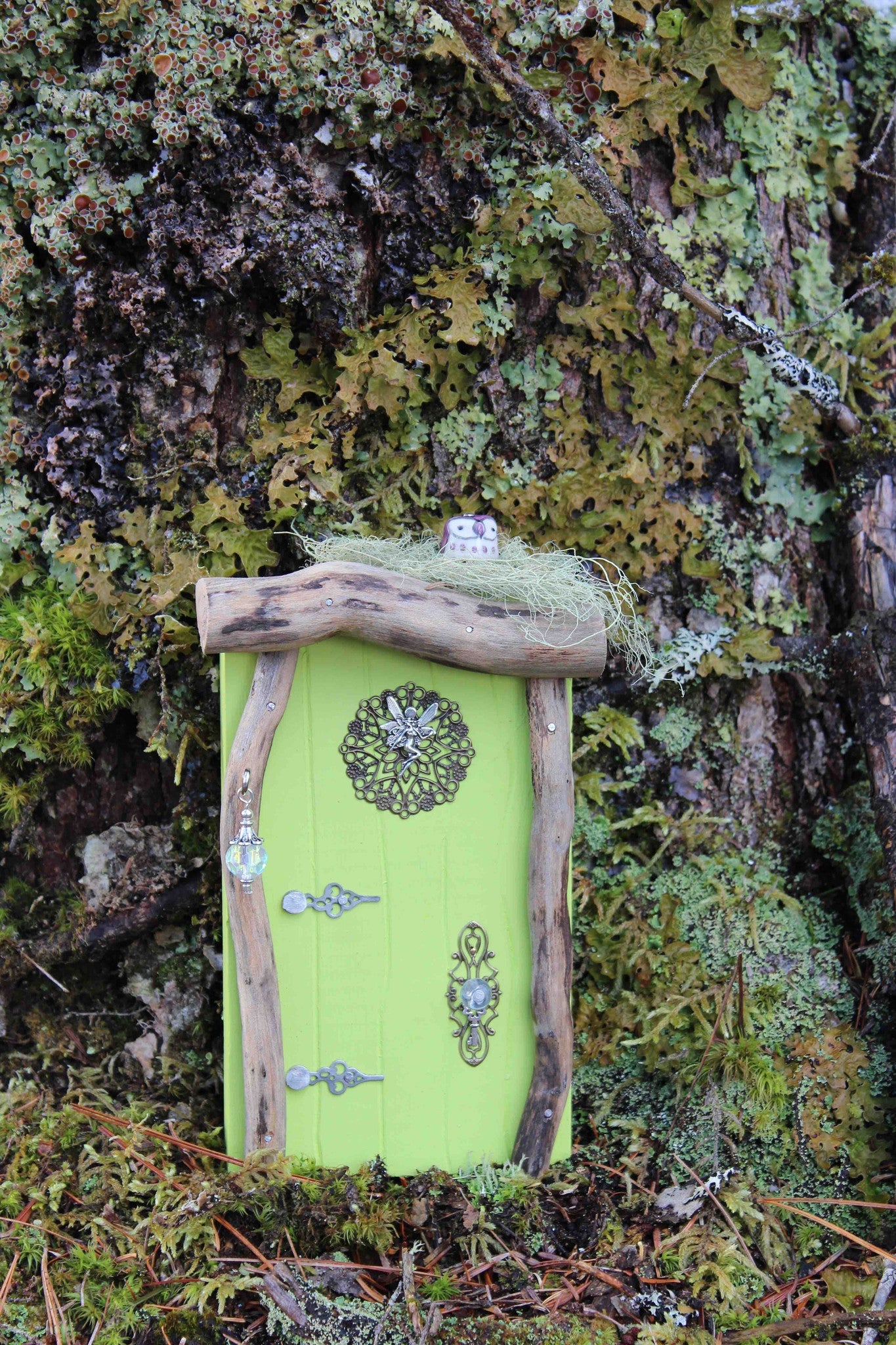 Leaf Lime Fairy Door