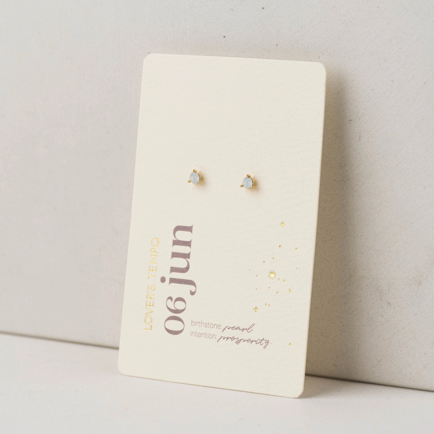 Birthstone Stud Earrings - Sterling Silver