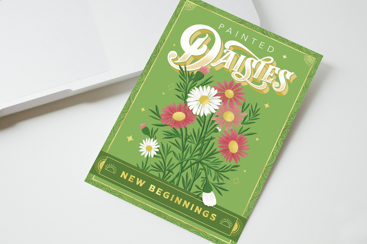 Painted Daisies (New Beginnings) - Greeting Card