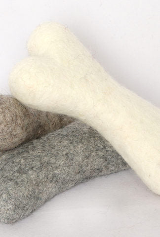 Felted Wool Dog Bones