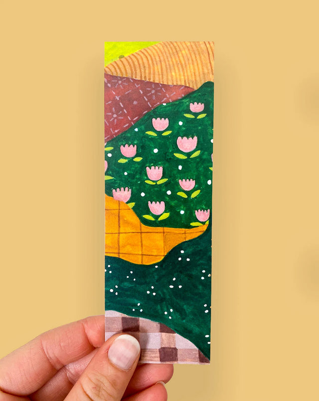 Quilted Landscape Bookmark