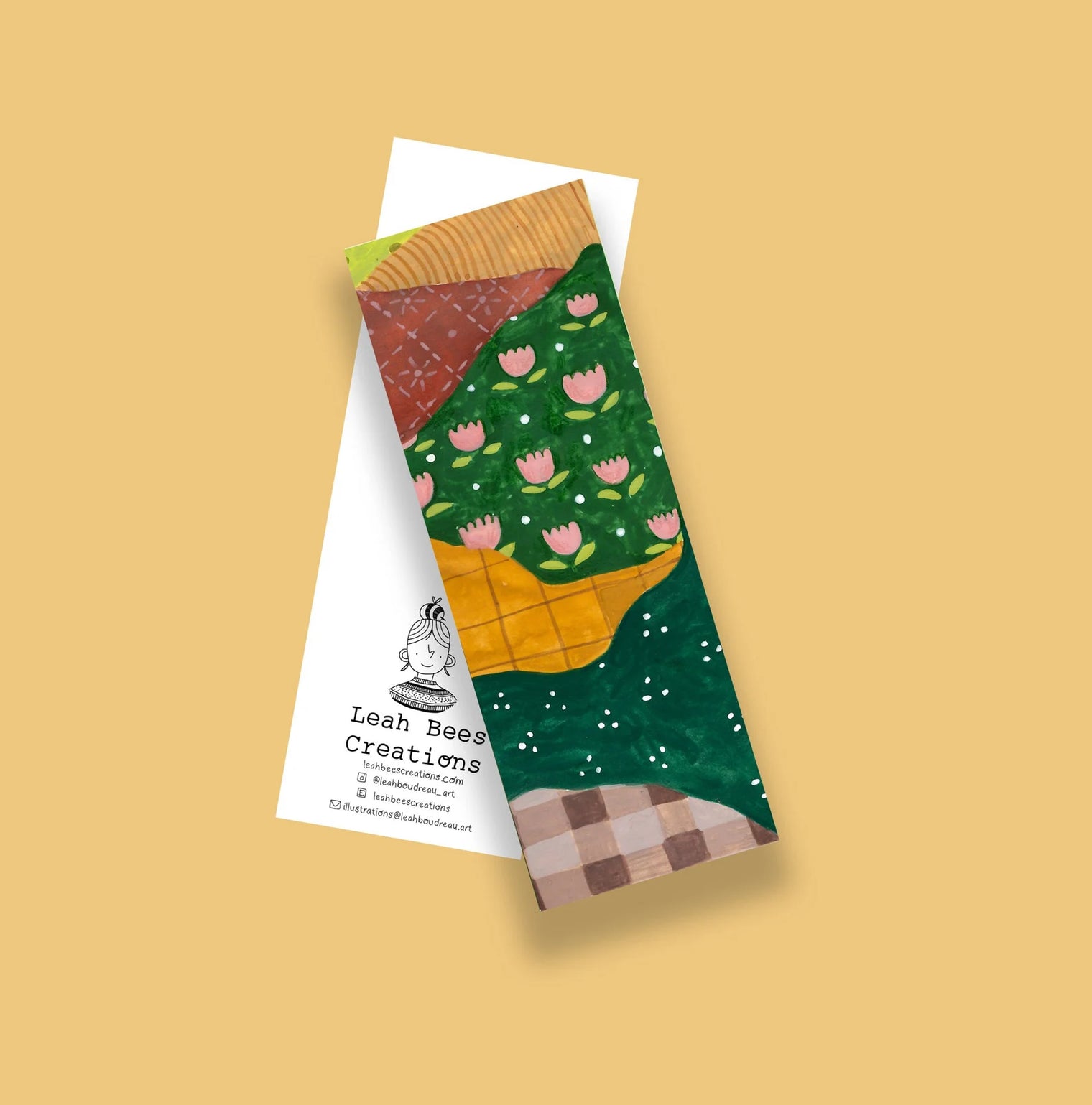 Quilted Landscape Bookmark