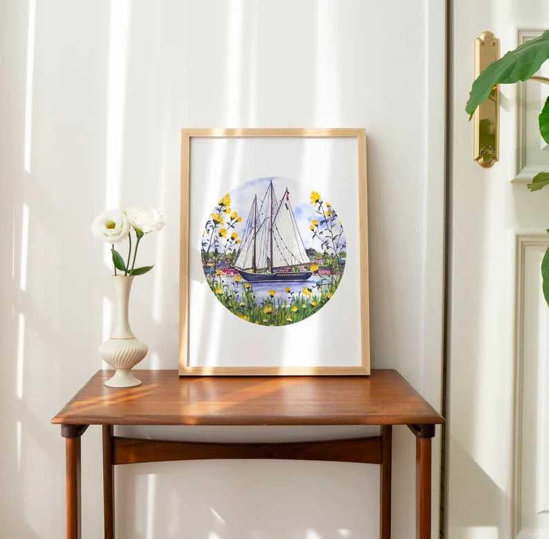 Bluenose Print