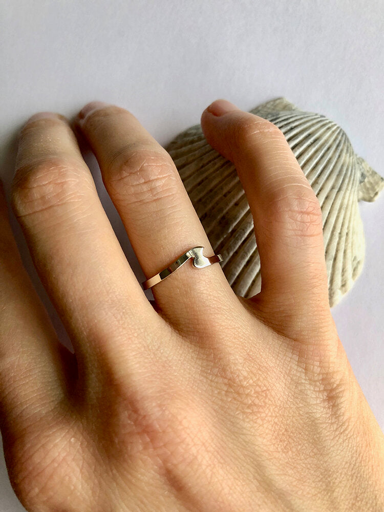 Bridget Turner Jewellery - Mini Wave Ring in Silver