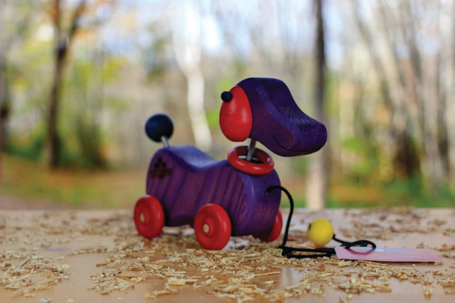 Wooden Dog Pull Toy